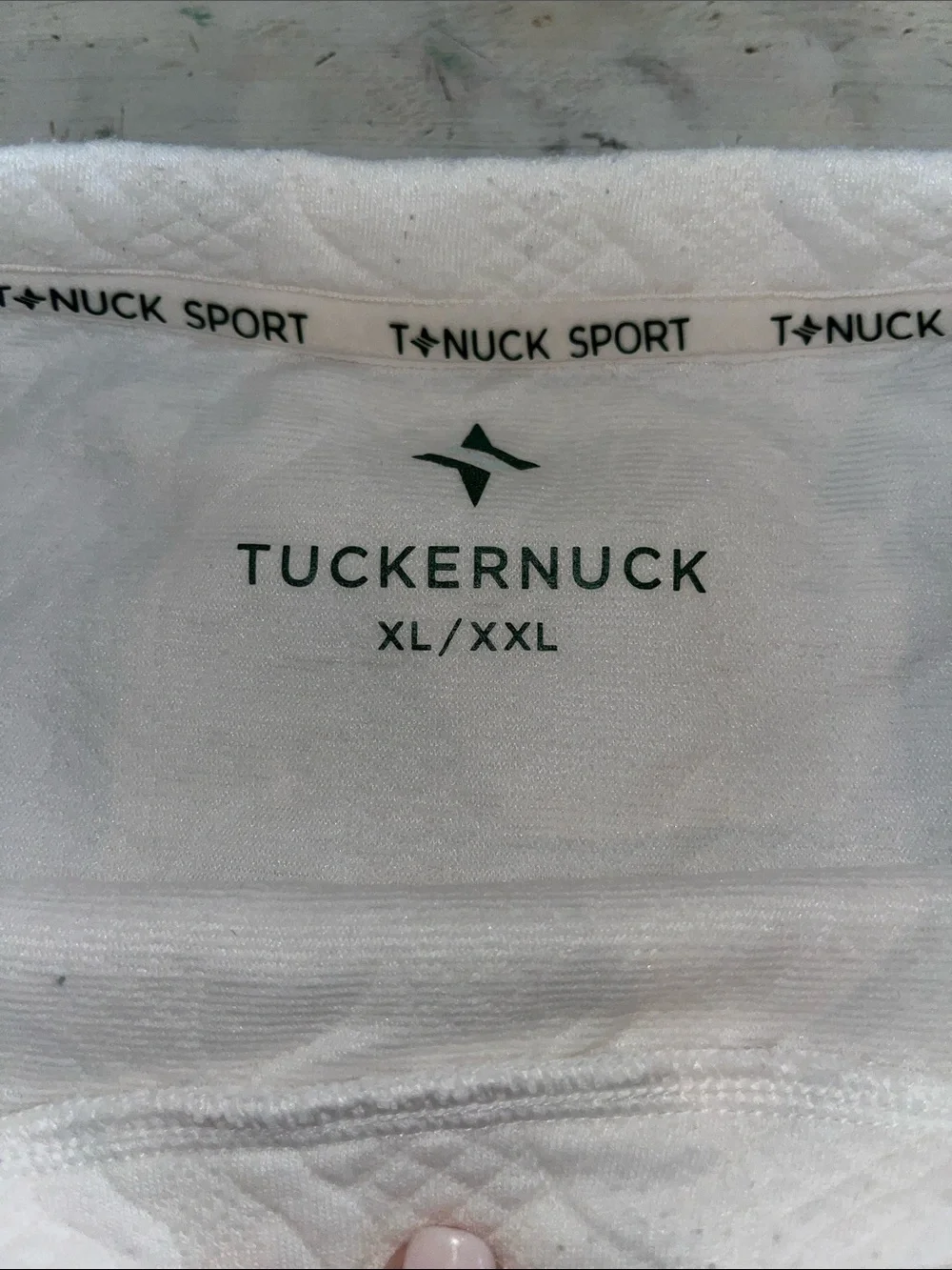 Tuckernuck White Cable Ally Swing Sweatshirt | size xl/xxl